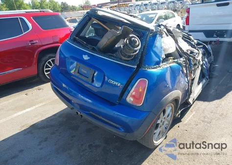 2006 Mini Cooper S из США, поврежденный, VIN WMWRE33516TN25140